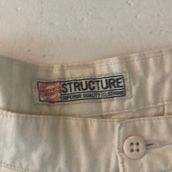 Vintage linen & cotton short by Structure - Picture 2 of 5